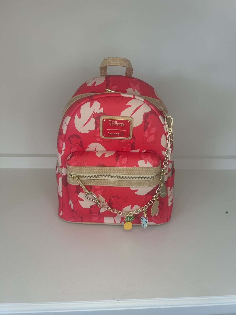 Loungefly Disney Lilo & Stitch Charm Cosplay Mini Backpack